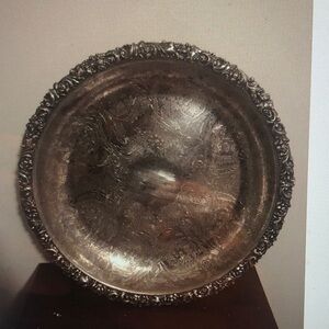 Barker Ellis Silver Ornate Silver Plated Serving Tray